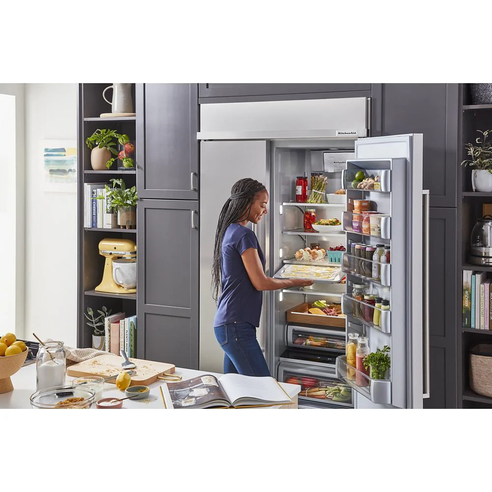 Kitchenaid KBSN708MPS 30 Cu. Ft. 48" Built-In Side-by-Side Refrigerator with PrintShield™ Finish - Image 14