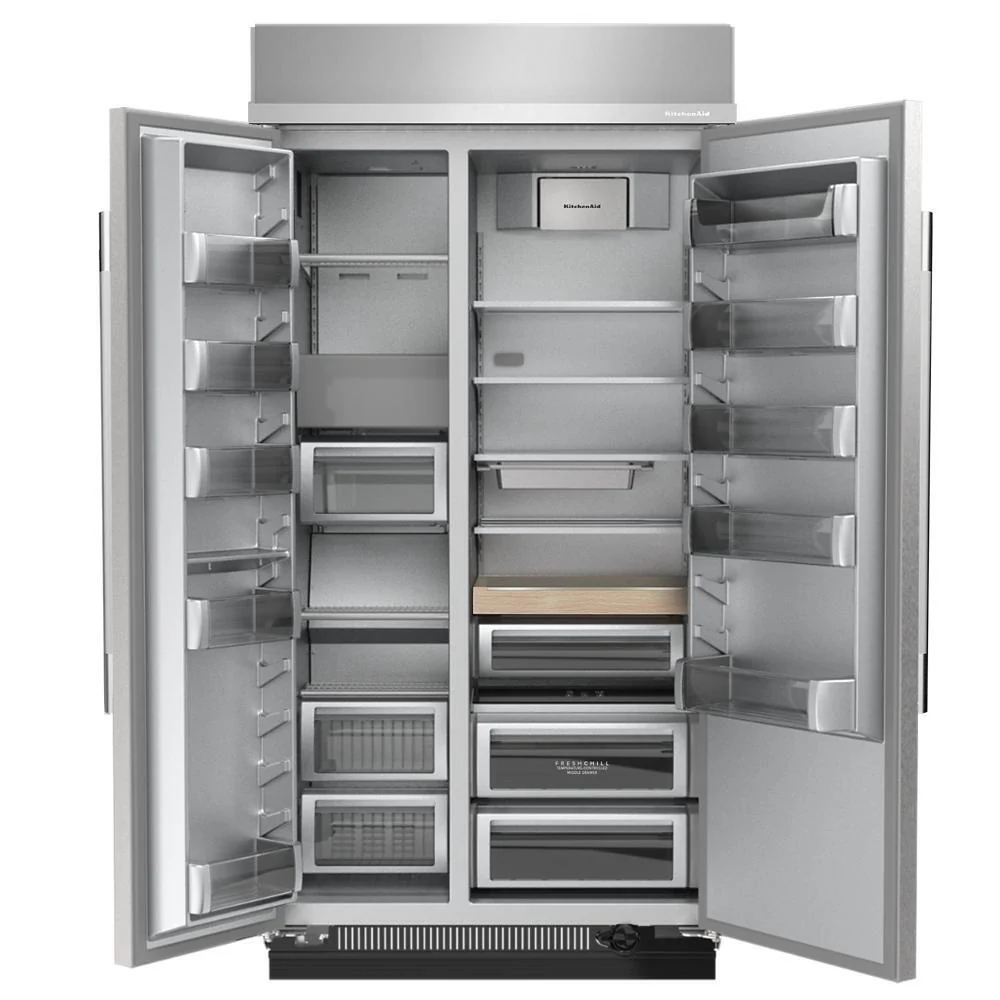 Kitchenaid KBSN748SPS 48" Built-In Side-by-Side Refrigerator with Platinum Interior - Image 3