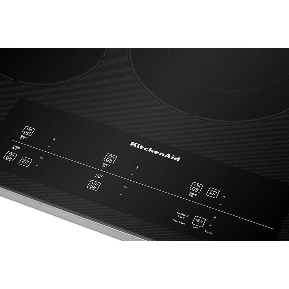 Kitchenaid KCES950KSS 30" Electric Cooktop with 5 Elements and Touch-Activated Controls - Image 4