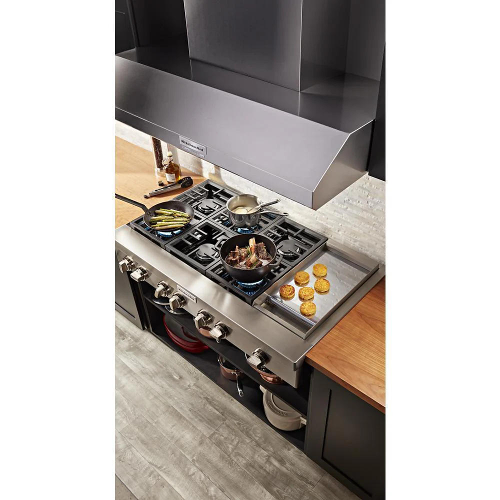 KCGC558JSS KitchenAid® 48'' 6-Burner Commercial-Style Gas Rangetop with Griddle - Image 19