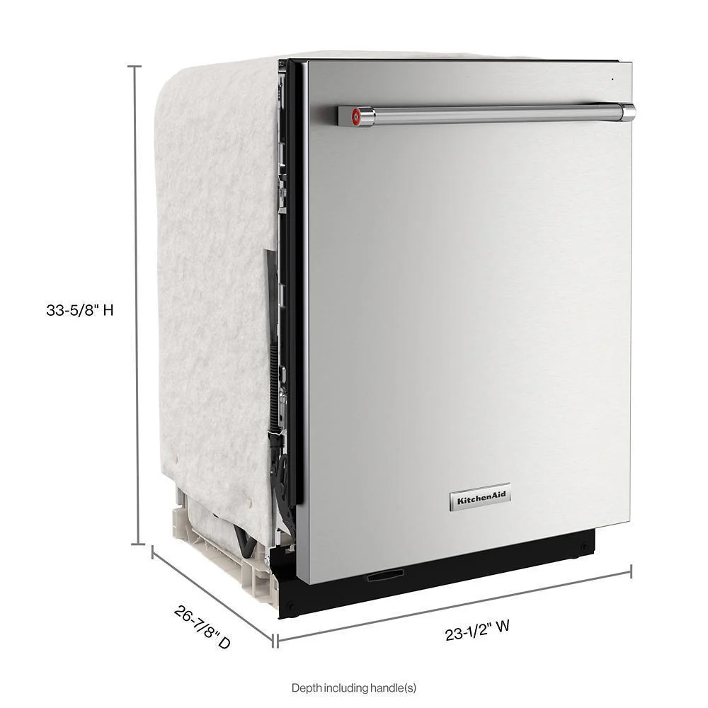 Kitchenaid KDTM804KPS 360(degree) Max Jets™ Third Rack Dishwasher with Stainless Steel Third Rack Wash Jets, 44 dBA - Image 5