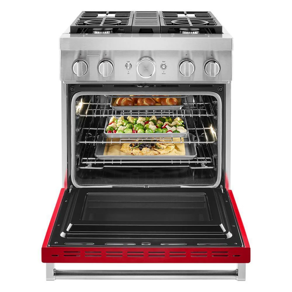 KFDC500JPA KitchenAid® 30'' Smart Commercial-Style Dual Fuel Range with 4 Burners - Image 8