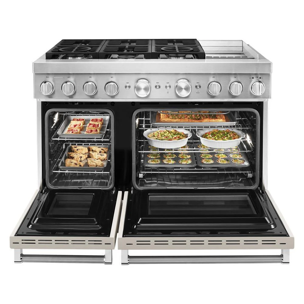 KFDC558JMH KitchenAid® 48'' Smart Commercial-Style Dual Fuel Range with Griddle - Image 9