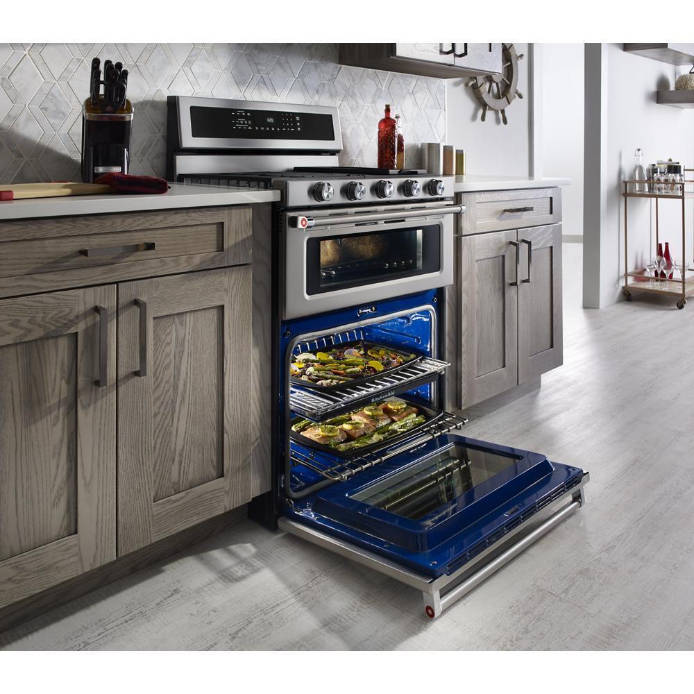 Kitchenaid KFDD500ESS 30-Inch 5 Burner Dual Fuel Double Oven Convection Range - Image 5