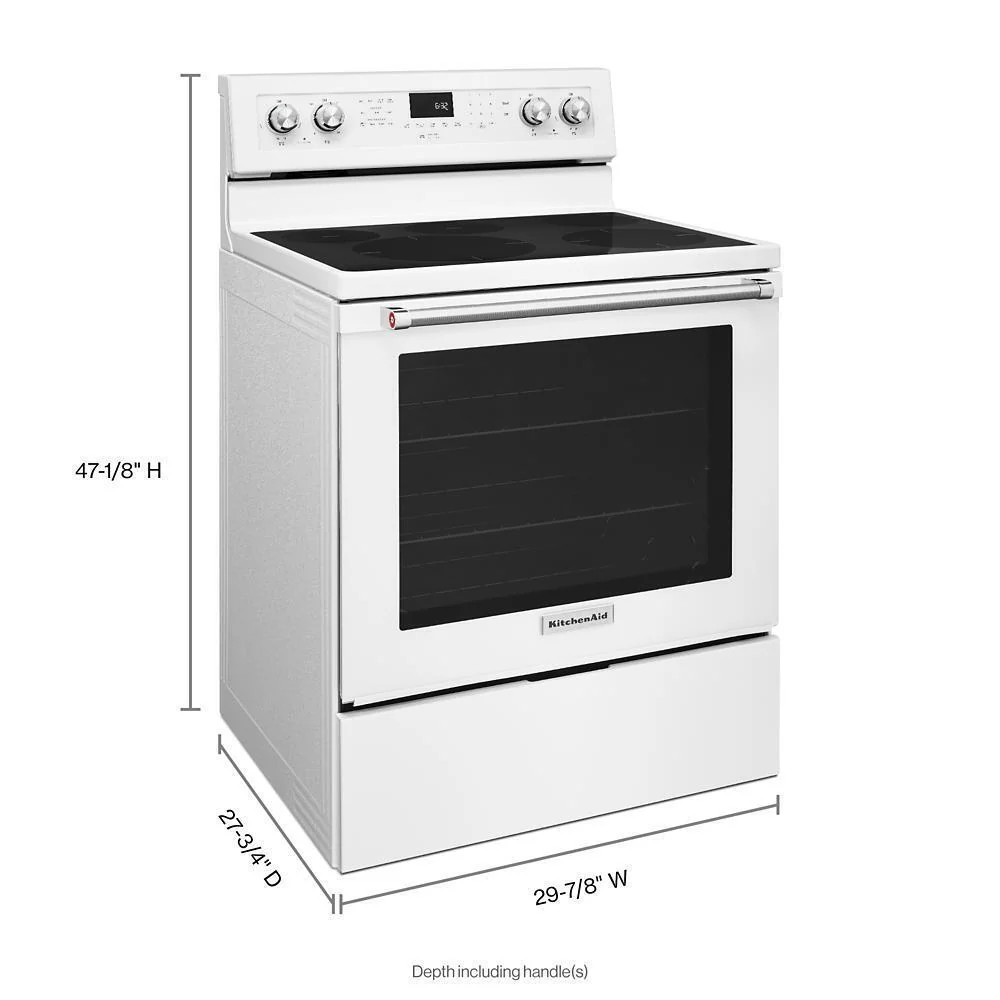 Kitchenaid KFEG500EWH 30-Inch 5-Element Electric Convection Range - Image 9