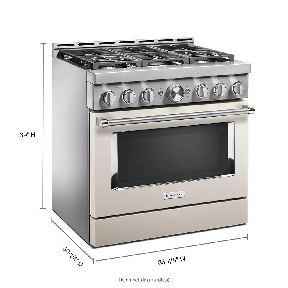 KFGC506JMH KitchenAid® 36'' Smart Commercial-Style Gas Range with 6 Burners - Image 2