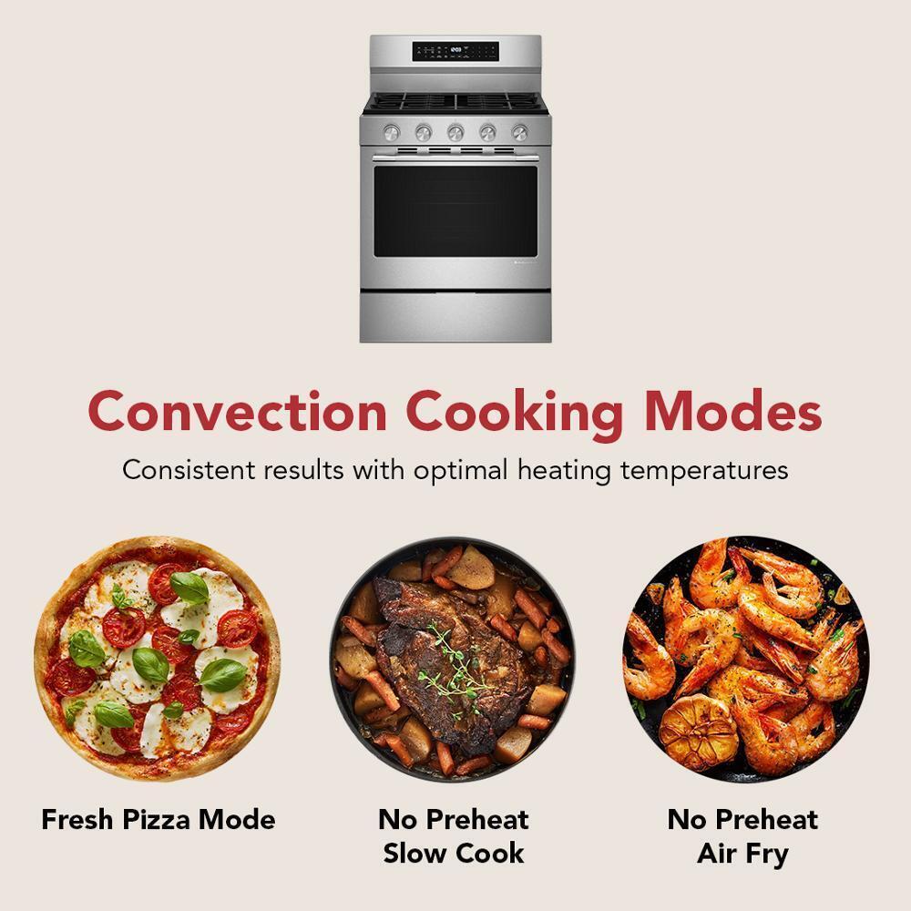Kitchenaid KFGS530SPS 5.0 Cu. Ft. Smart Freestanding Gas Range with Convection Cooking Modes - Image 15