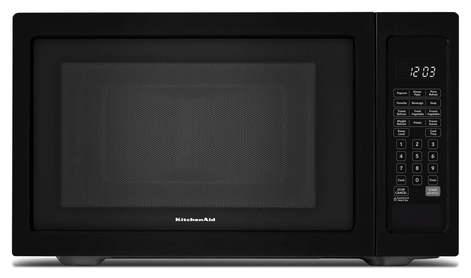 Kitchenaid KMCS1016GBL 21 3/4" Countertop Microwave Oven - 1200 Watt Black