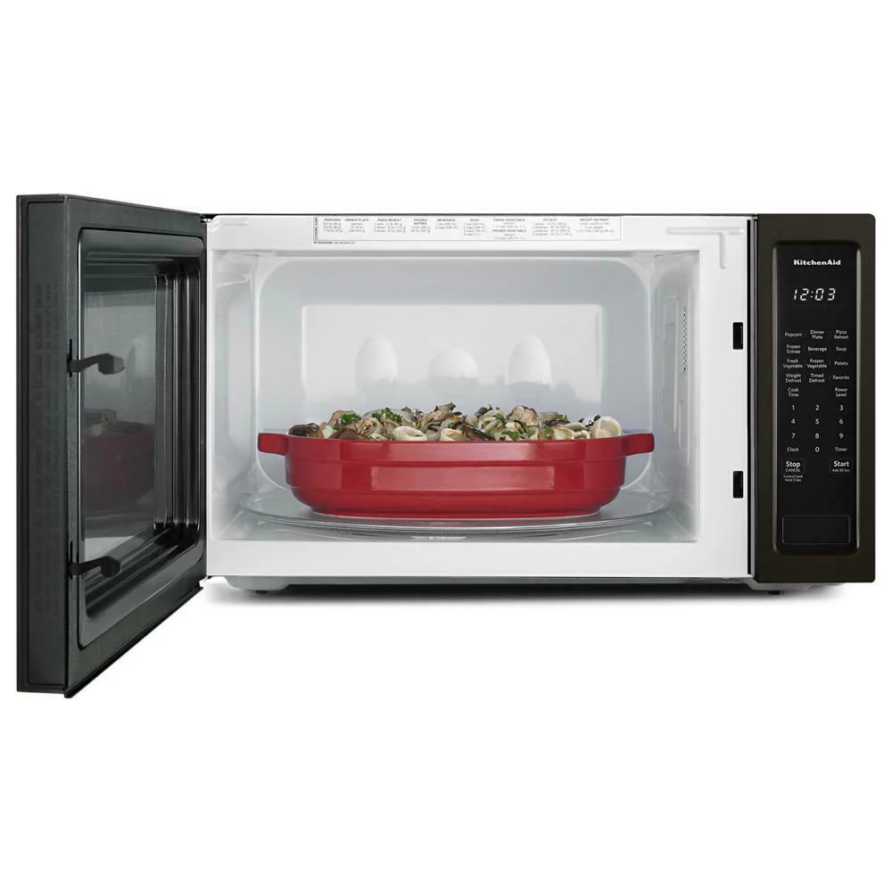 Kitchenaid KMCS3022GBS 24" Countertop Microwave Oven with PrintShield™ Finish - 1200 Watt - Image 2