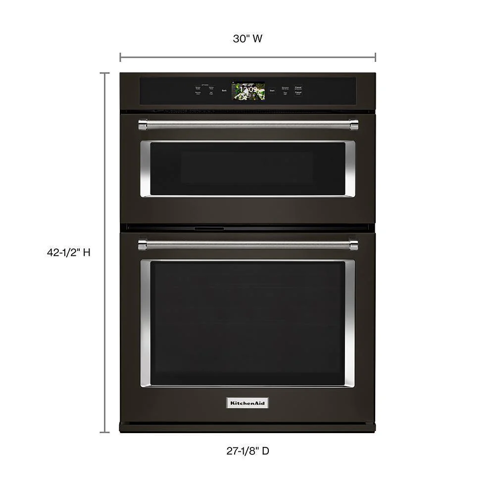 Kitchenaid KOCE900HBS Smart Oven+ 30" Combination Oven with Powered Attachments and PrintShield™ Finish - Image 9