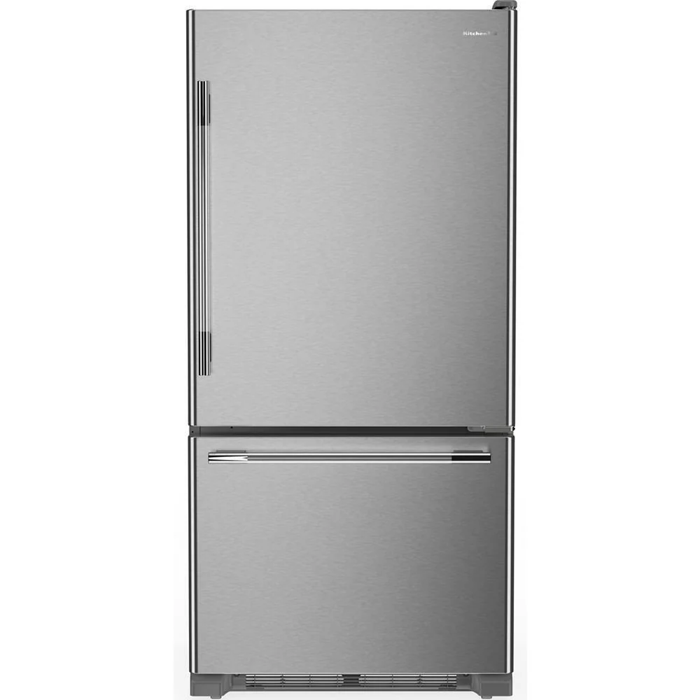 Kitchenaid KRBR130SPS 19 Cu. Ft. 30-Inch Standard-Depth Bottom Mount Refrigerator with Right Door Swing
