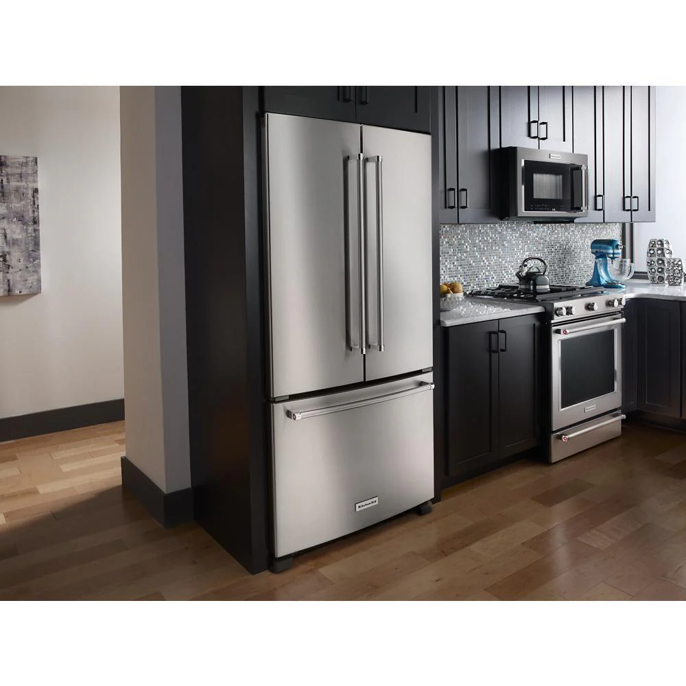 Kitchenaid KRFC302ESS 22 cu. ft. 36" Counter-Depth French Door Refrigerator with Interior Dispense - Image 7