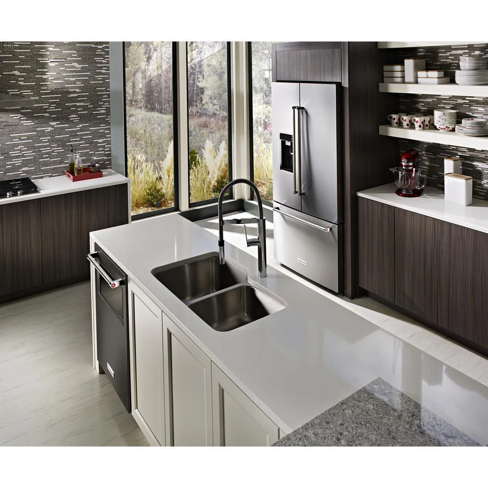 Kitchenaid KRFC704FPS 23.8 cu. ft. 36" Counter-Depth French Door Platinum Interior Refrigerator with PrintShield™ Finish - Image 14