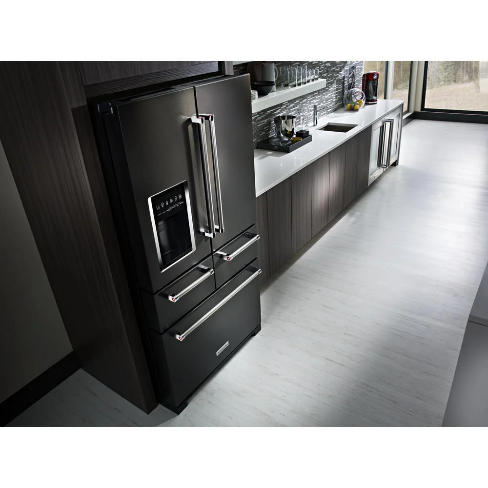 Kitchenaid KRMF706EBS 25.8 Cu. Ft. 36" Multi-Door Freestanding Refrigerator with Platinum Interior Design and PrintShield™ Finish - Image 30
