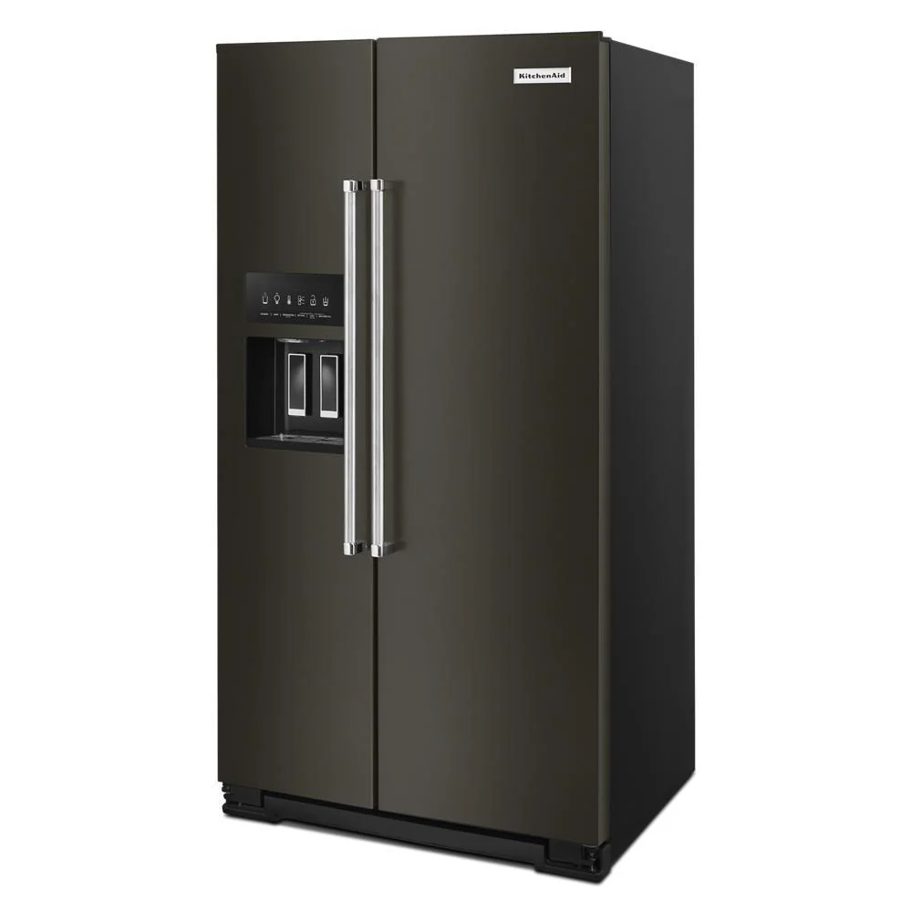 Kitchenaid KRSC700HBS 19.9 cu ft. Counter-Depth Side-by-Side Refrigerator with Exterior Ice and Water and PrintShield™ finish - Image 2