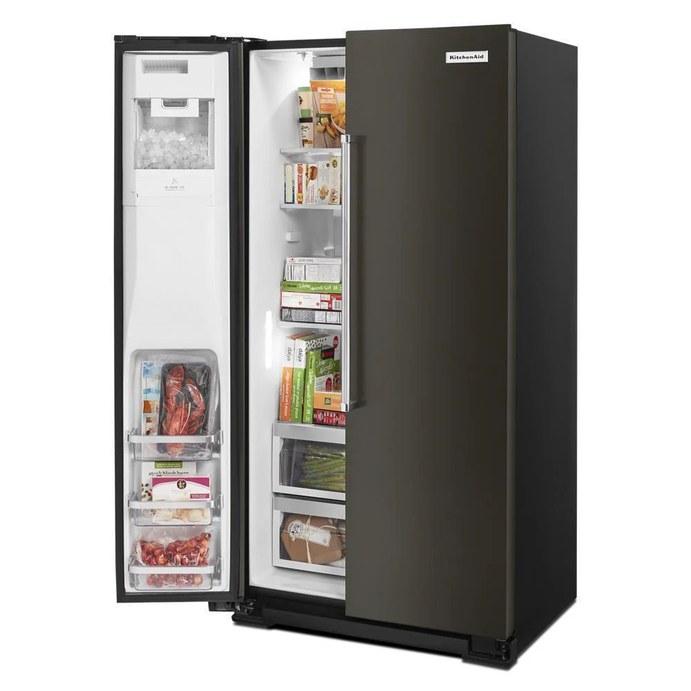 Kitchenaid KRSC703HBS 22.6 cu ft. Counter-Depth Side-by-Side Refrigerator with Exterior Ice and Water and PrintShield™ finish - Image 10