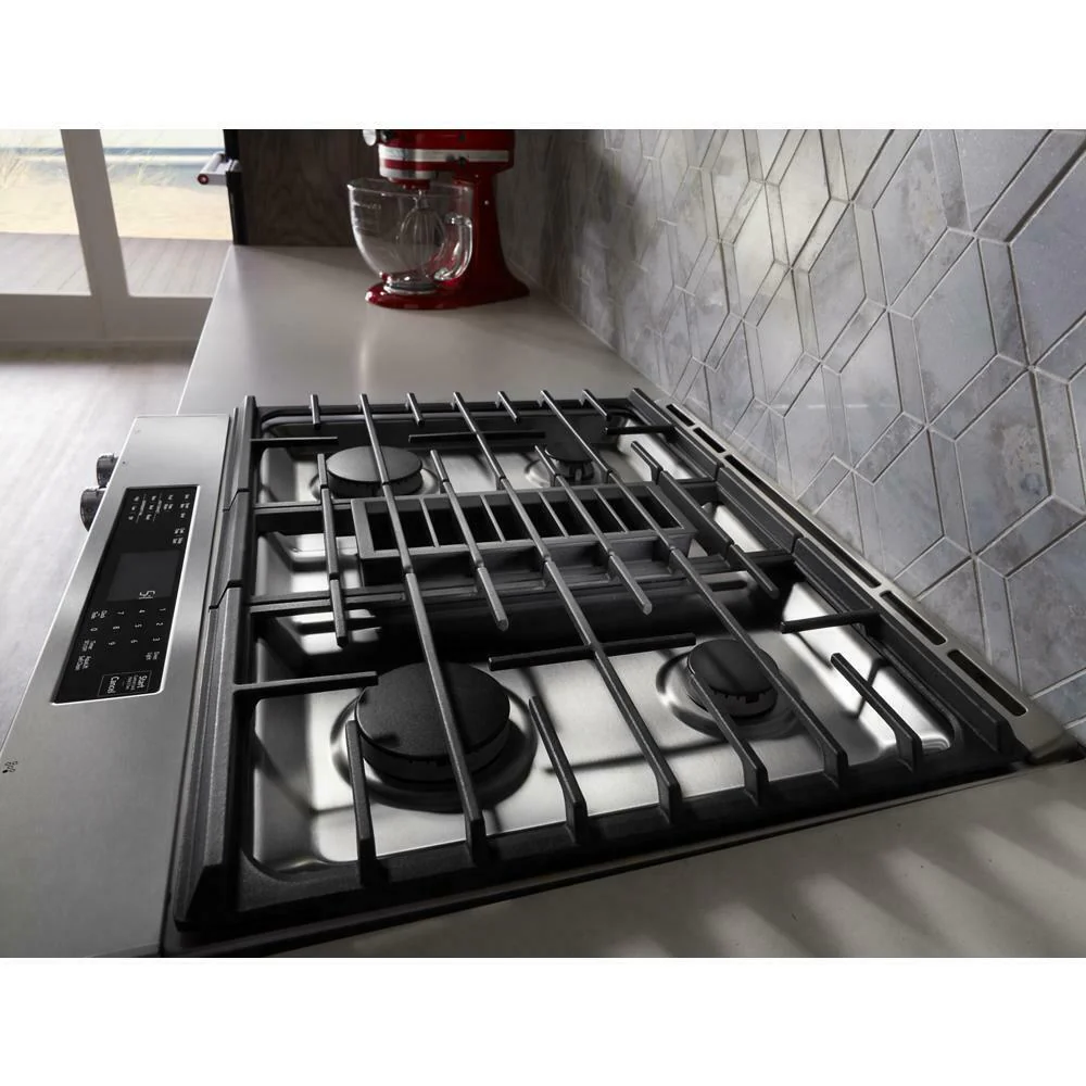 Kitchenaid KSDG950ESS 30-Inch 4-Burner Dual Fuel Downdraft Slide-In Range - Image 2