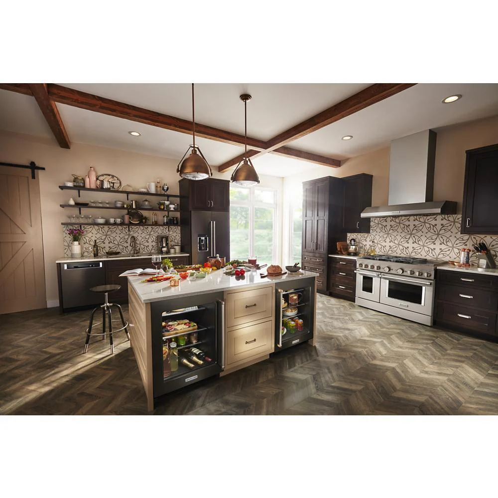 Kitchenaid KURL314KBS 24" Undercounter Refrigerator with Glass Door and Shelves with Metallic Accentsand with PrintShield™ Finish - Image 10