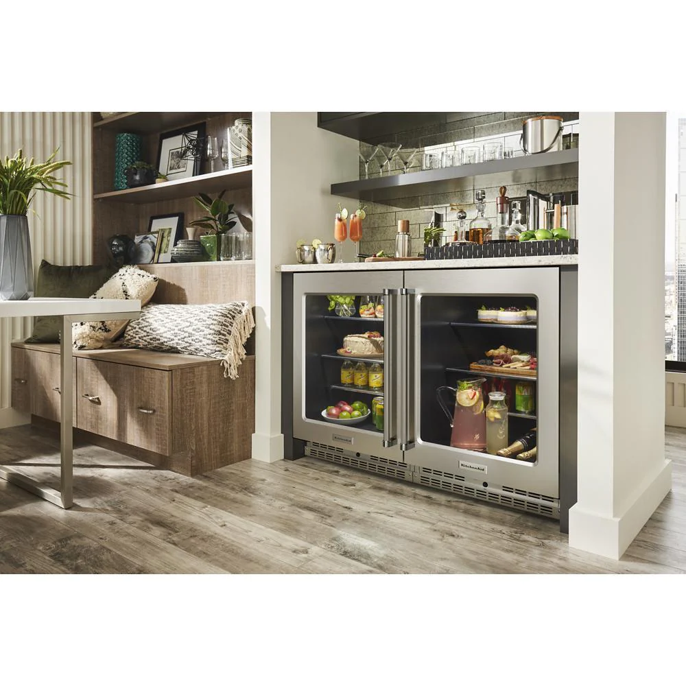 Kitchenaid KURR314KSS 24" Undercounter Refrigerator with Glass Door and Shelves with Metallic Accents - Image 12