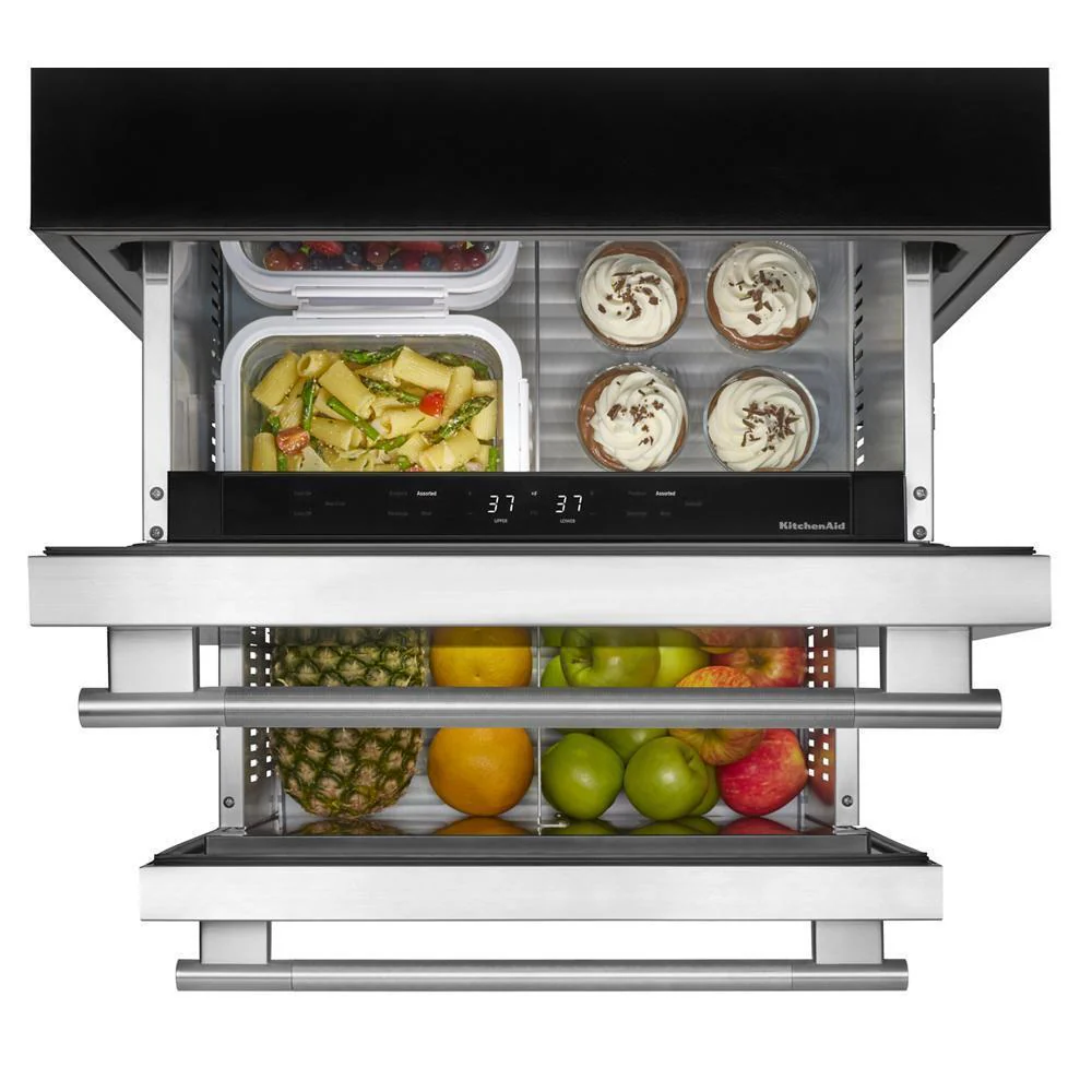 Kitchenaid KURT524SSB 24" Stainless Steel Undercounter Double-Drawer Refrigerator - Image 6
