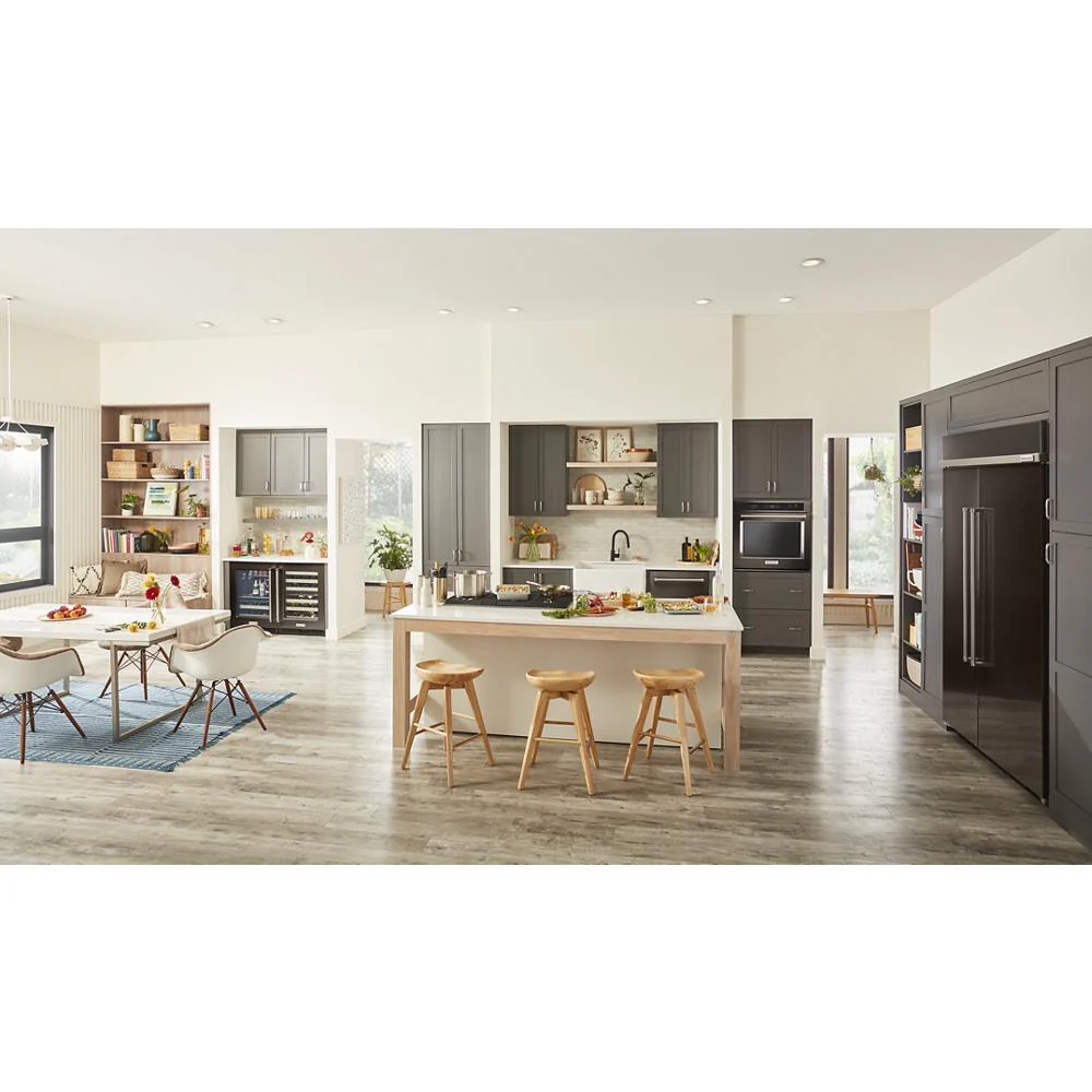 Kitchenaid KUWL314KBS 24" Undercounter Wine Cellar with Glass Door and Metal-Front Racks - Image 18