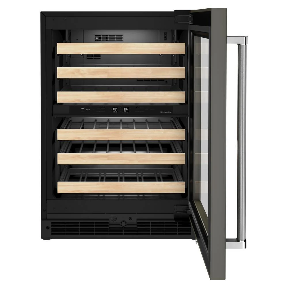 Kitchenaid KUWR214KPA 24" Panel-Ready Undercounter Wine Cellar with Wood-Front Racks - Image 7