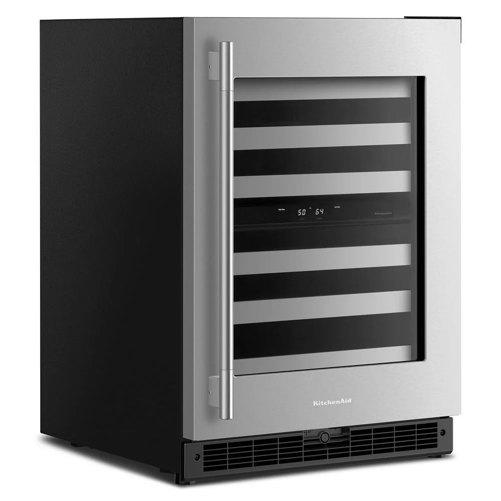 Kitchenaid KUWR324SSB 24" Undercounter Wine Cellar with Full-Extension Metal-Front Racks - Image 6