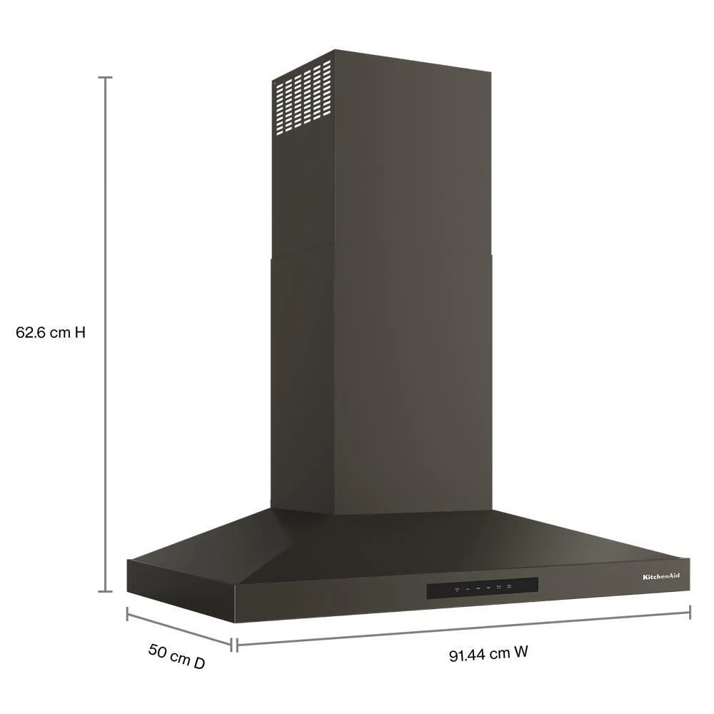 KVWC736SBE KitchenAid® 36-inch Wall-Mount, 4-Speed Canopy Hood - Image 2
