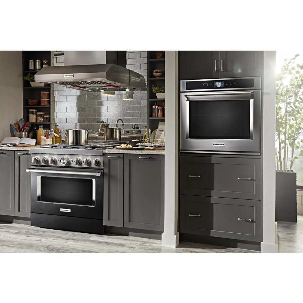 Kitchenaid KVWC956KSS 36" 585 or 1170 CFM Motor Class Commercial-Style Wall-Mount Canopy Range Hood - Image 16