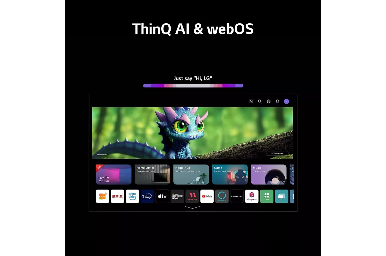 65QNED75URA LG 65 Inch Class QNED75 series LED 4K UHD Smart webOS 23 w/ ThinQ AI TV - Image 5