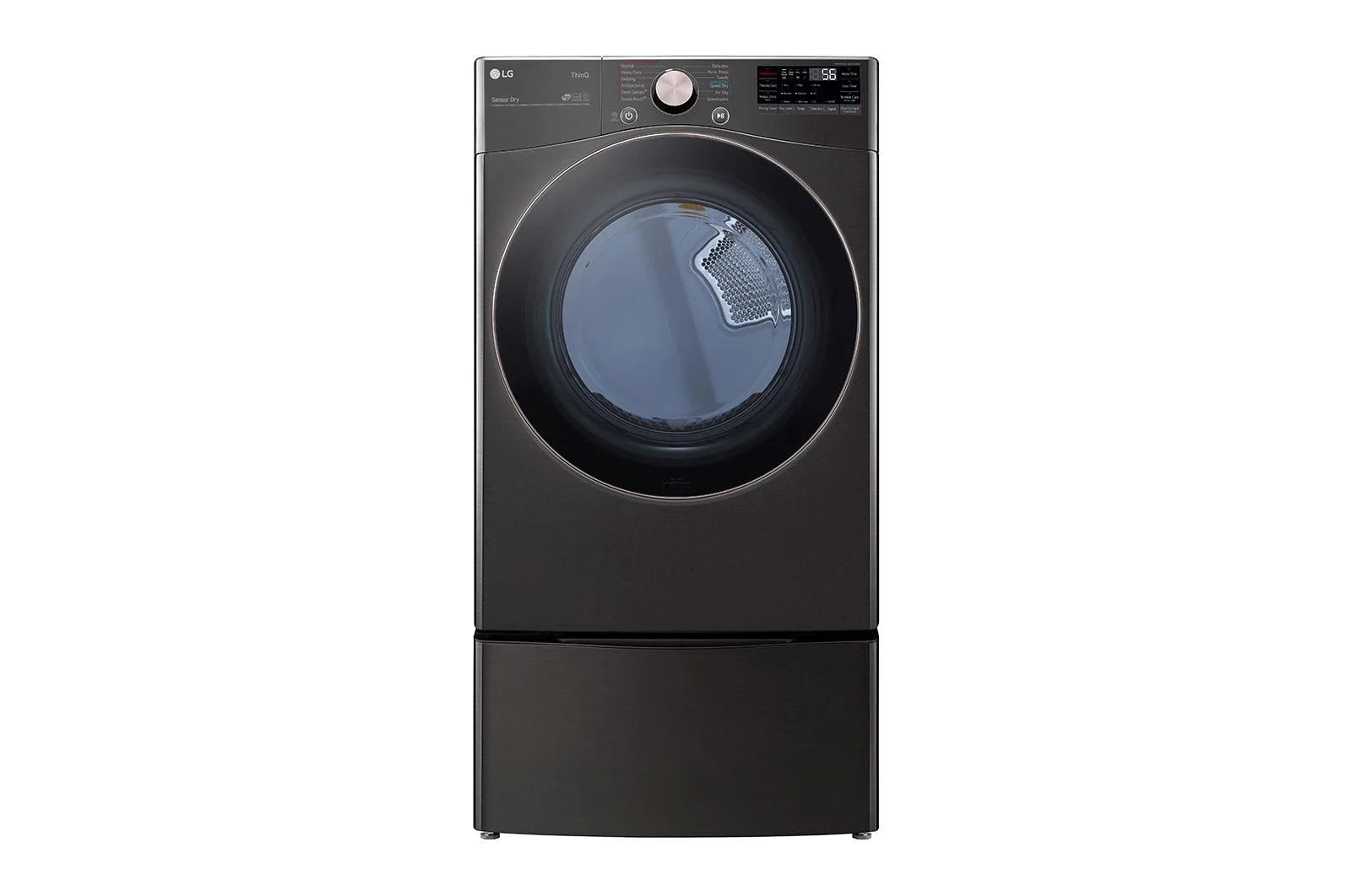 Lg DLEX4000B 7.4 cu. ft. Ultra Large Capacity Smart Wi-Fi Enabled Front Load Electric Dryer with TurboSteam™ and Built-In Intelligence