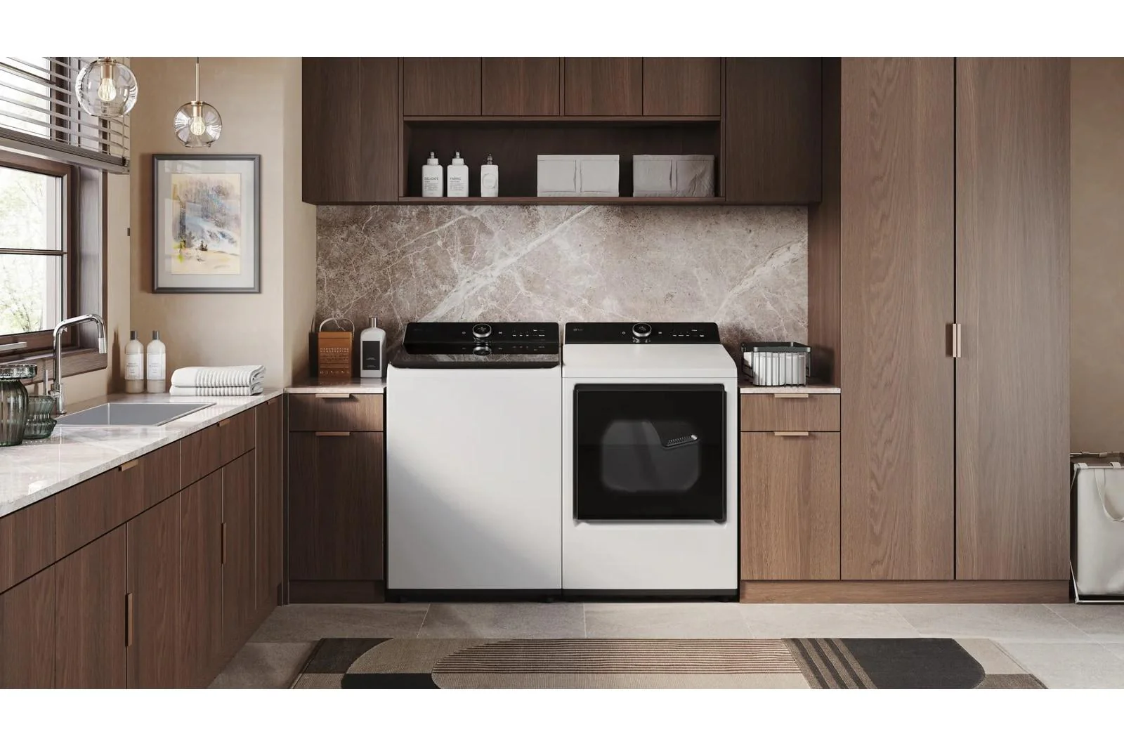 Lg DLEX8600WE 7.3 cu. ft. Ultra Large High Efficiency Electric TurboSteam™ LG EasyLoad™ Door, Wi-Fi Connectivity, White - Image 20