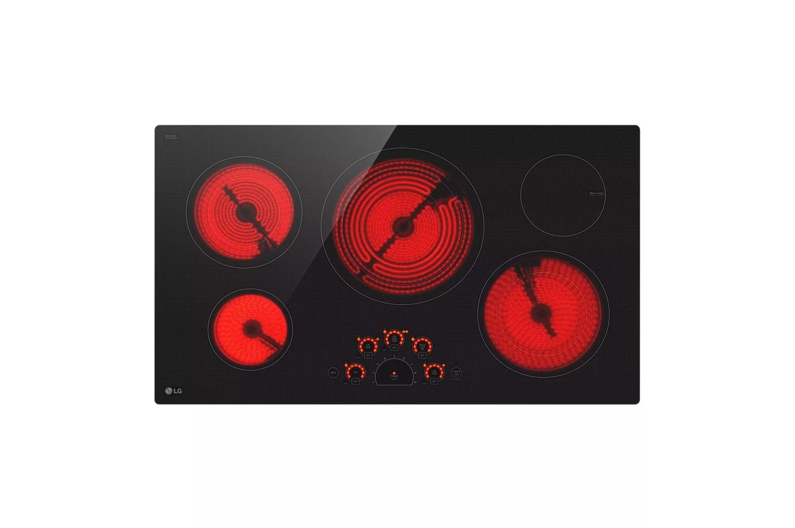 Lg LCE3610SBE 36 Inch Radiant Cooktop, 5 Burner, Black, ENERGY STAR - Image 5