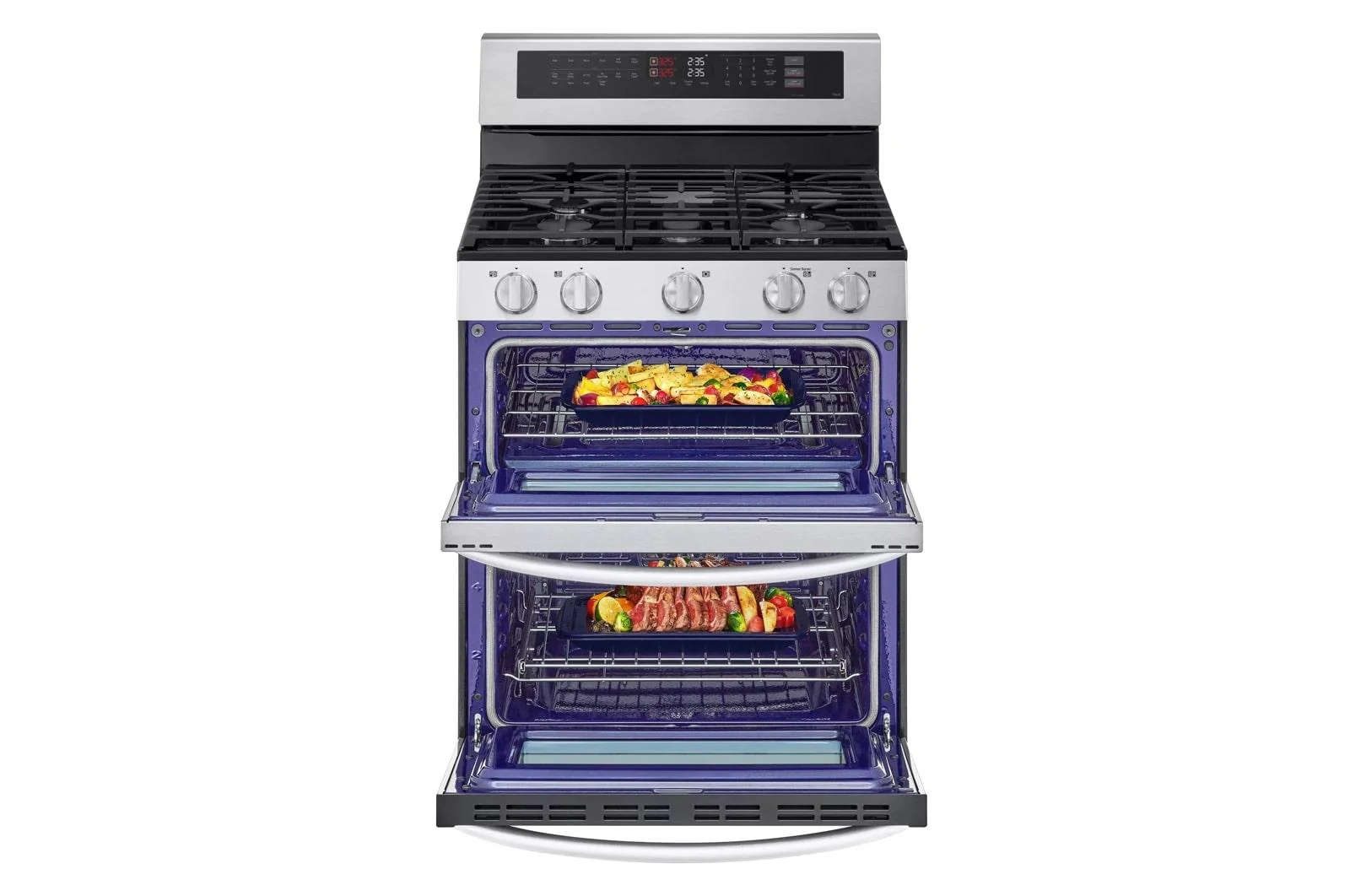 Lg LDGL6924S 6.9 cu. ft. Smart Gas Double Oven Freestanding Range with ProBake Convection®, Air Fry & Air Sous Vide - Image 5