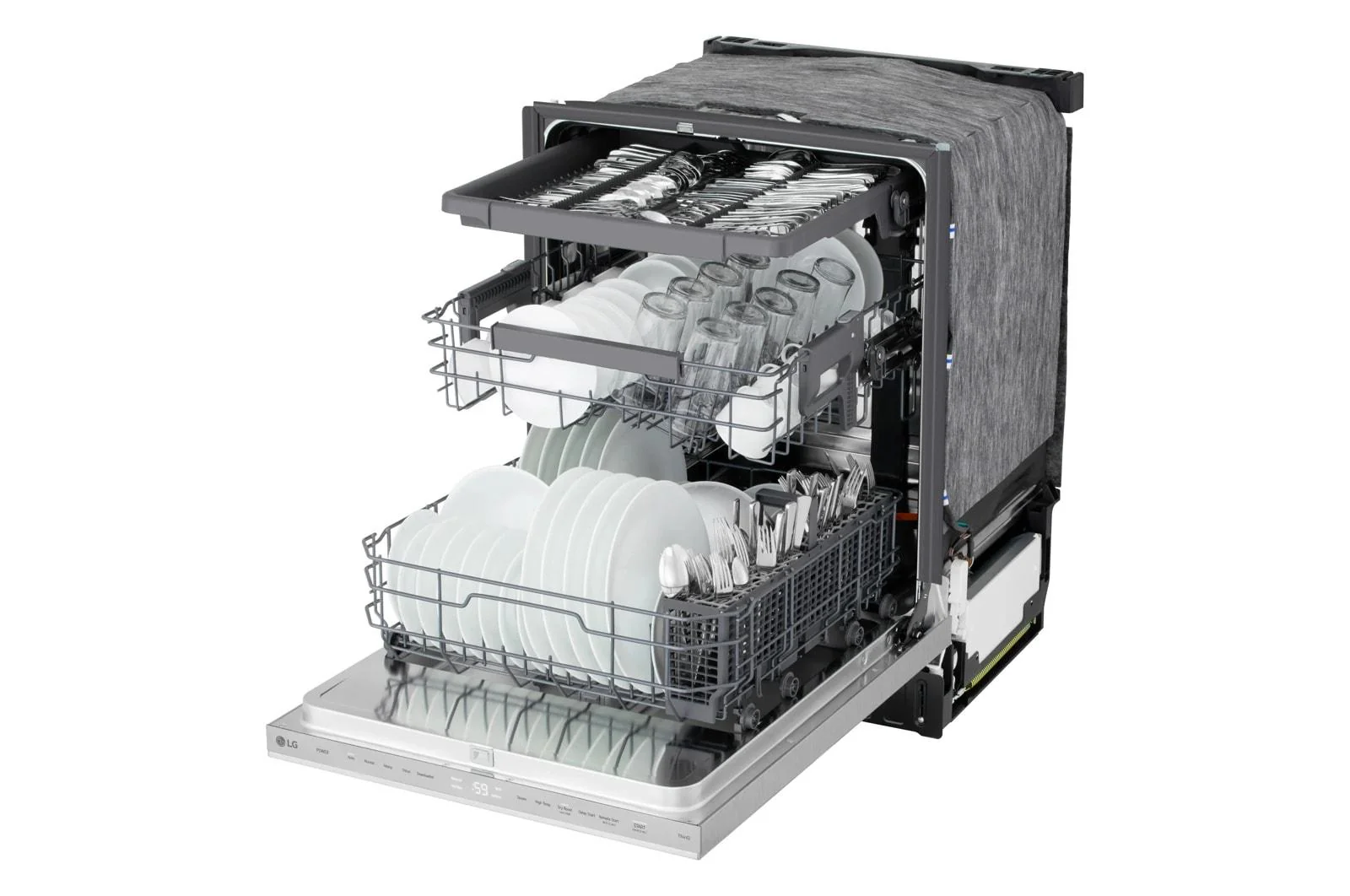 Lg LDNPM545S Smart FlushFit™ Top Control Dishwasher with 1-Hour Wash & Dry, QuadWash® Pro, and Dynamic Heat Dry™ w/AutoVent Dry™ - Image 21