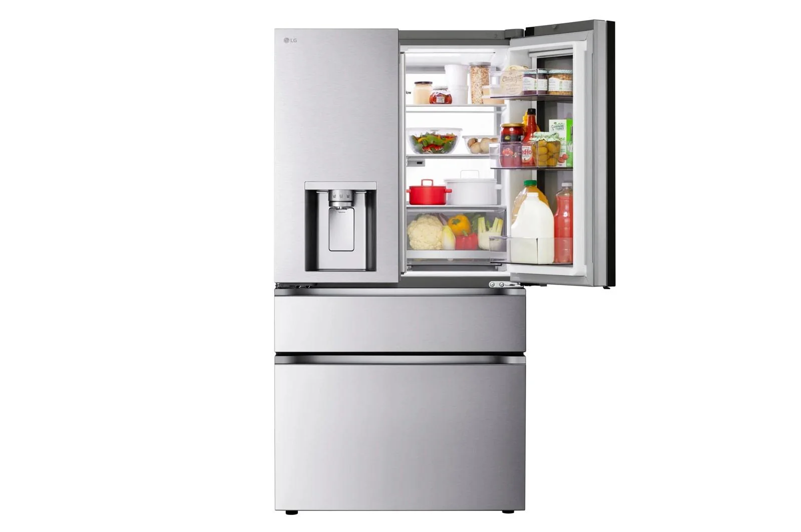 Lg LF29S9775S 29 cu. ft. Standard-Depth MAX™ 4-Door French Door Refrigerator with Mirror InstaView® MyColor™ and Mini Craft Ice™ - Image 12
