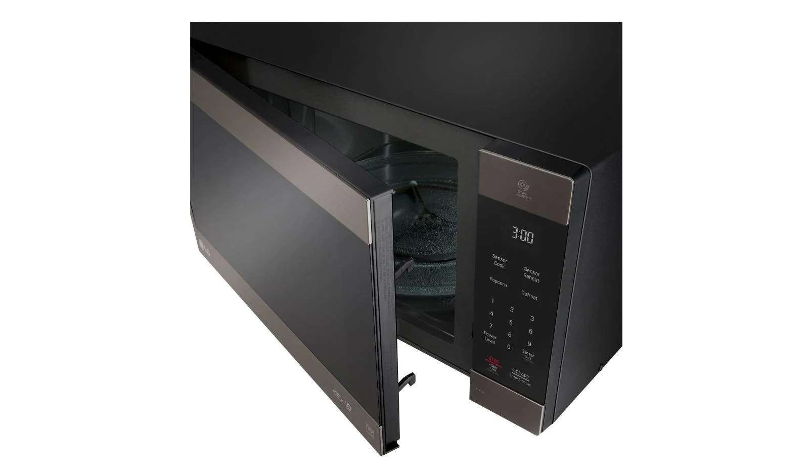 LG Black Stainless Steel Series 2.0 cu. ft. NeoChef™ Countertop Microwave with Smart Inverter and EasyClean® - Image 8