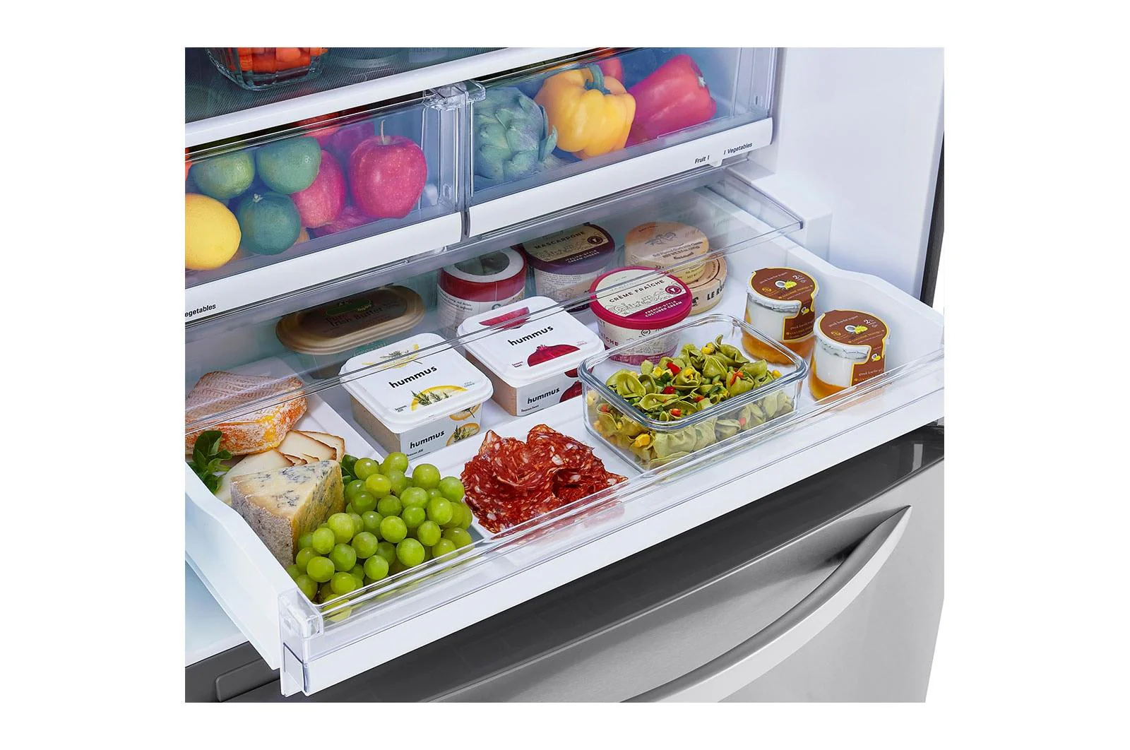 Lg LRDCS2603S 26 cu. ft. 33 Inch Wide Bottom Freezer Refrigerator - Stainless Steel - Image 10