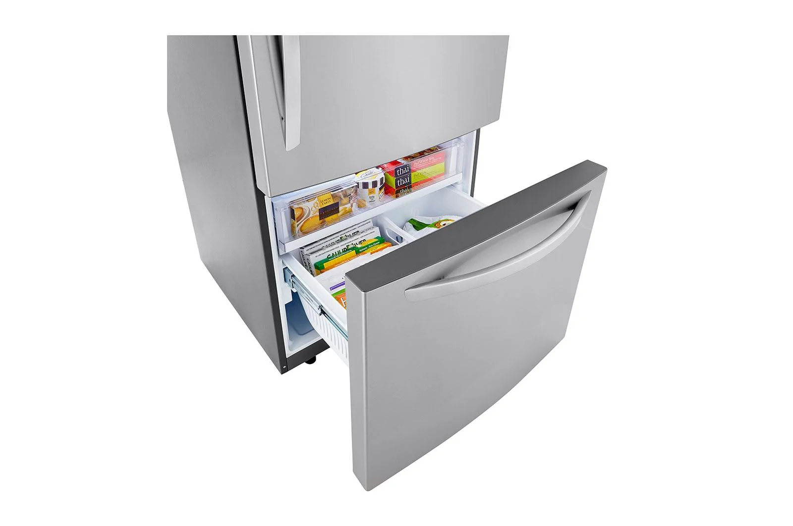 Lg LRDCS2603S 26 cu. ft. 33 Inch Wide Bottom Freezer Refrigerator - Stainless Steel - Image 13