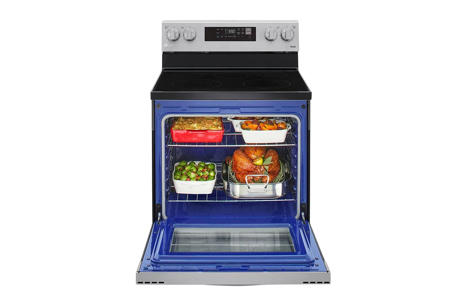 Lg LREL6321S 6.3 cu. ft. Smart Wi-Fi Enabled Electric Range with EasyClean® - Image 6