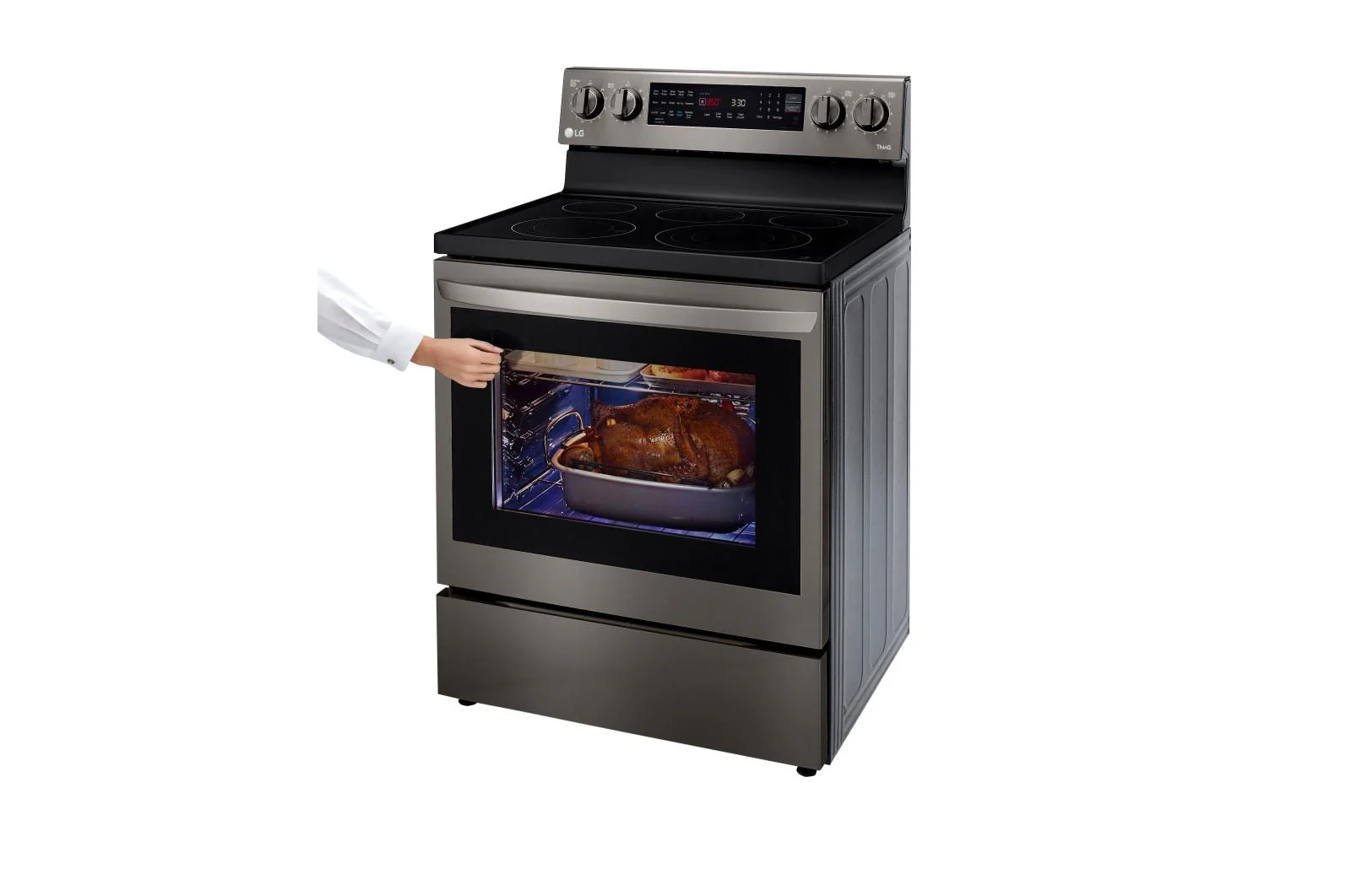 Lg LREL6325D 6.3 cu ft. Smart Wi-Fi Enabled True Convection InstaView® Electric Range with Air Fry - Image 6