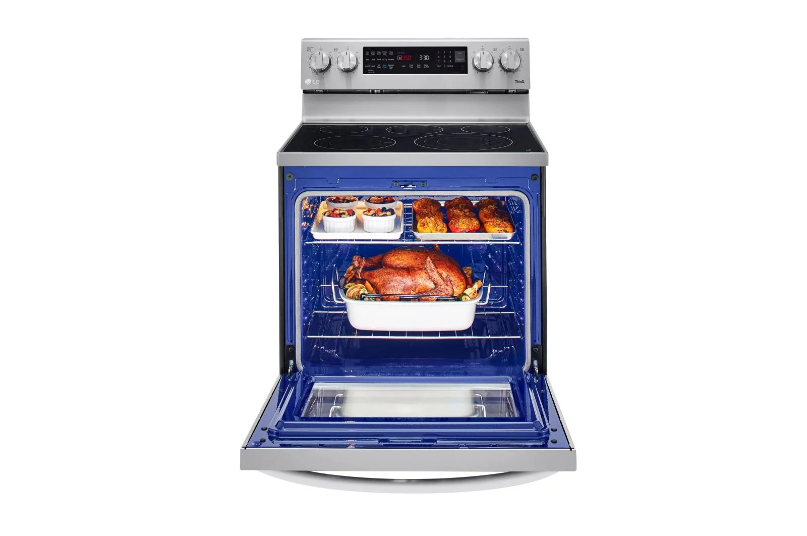 Lg LREL6325F 6.3 cu. ft. Smart Wi-Fi Enabled True Convection InstaView® Electric Range with Air Fry - Image 9