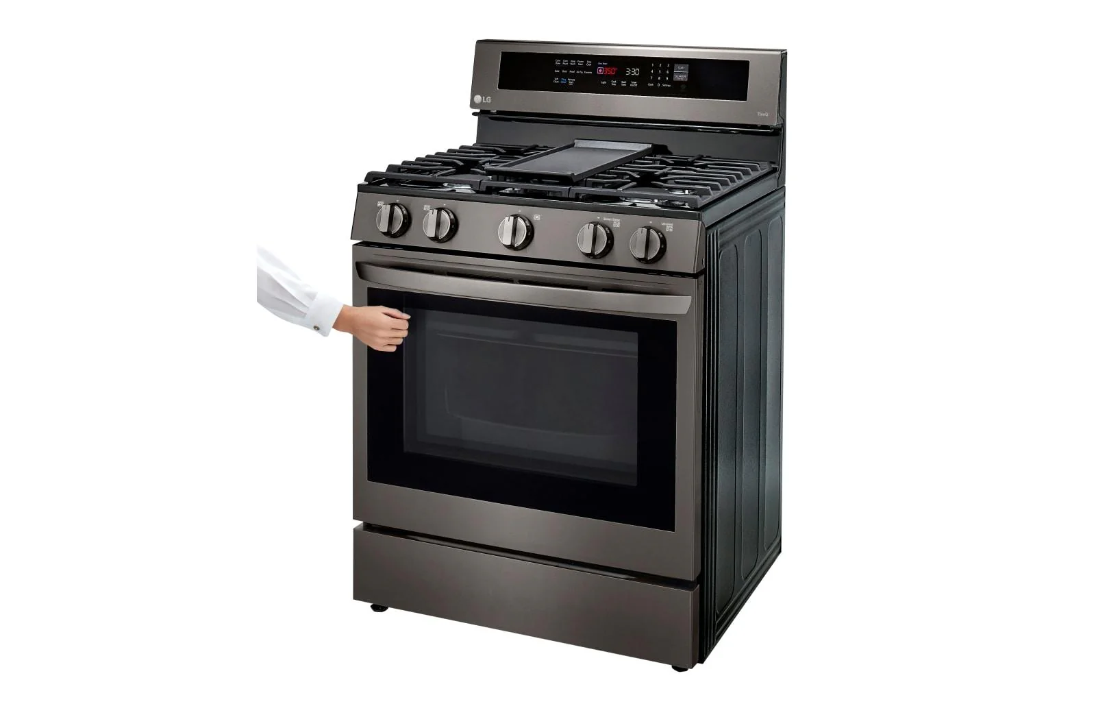 Lg LRGL5825D 5.8 cu ft. Smart Wi-Fi Enabled True Convection InstaView® Gas Range with Air Fry - Image 5