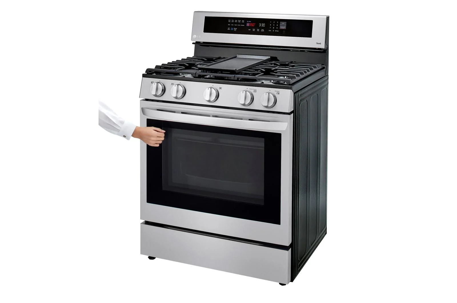 Lg LRGL5825F 5.8 cu ft. Smart Wi-Fi Enabled True Convection InstaView® Gas Range with Air Fry - Image 5