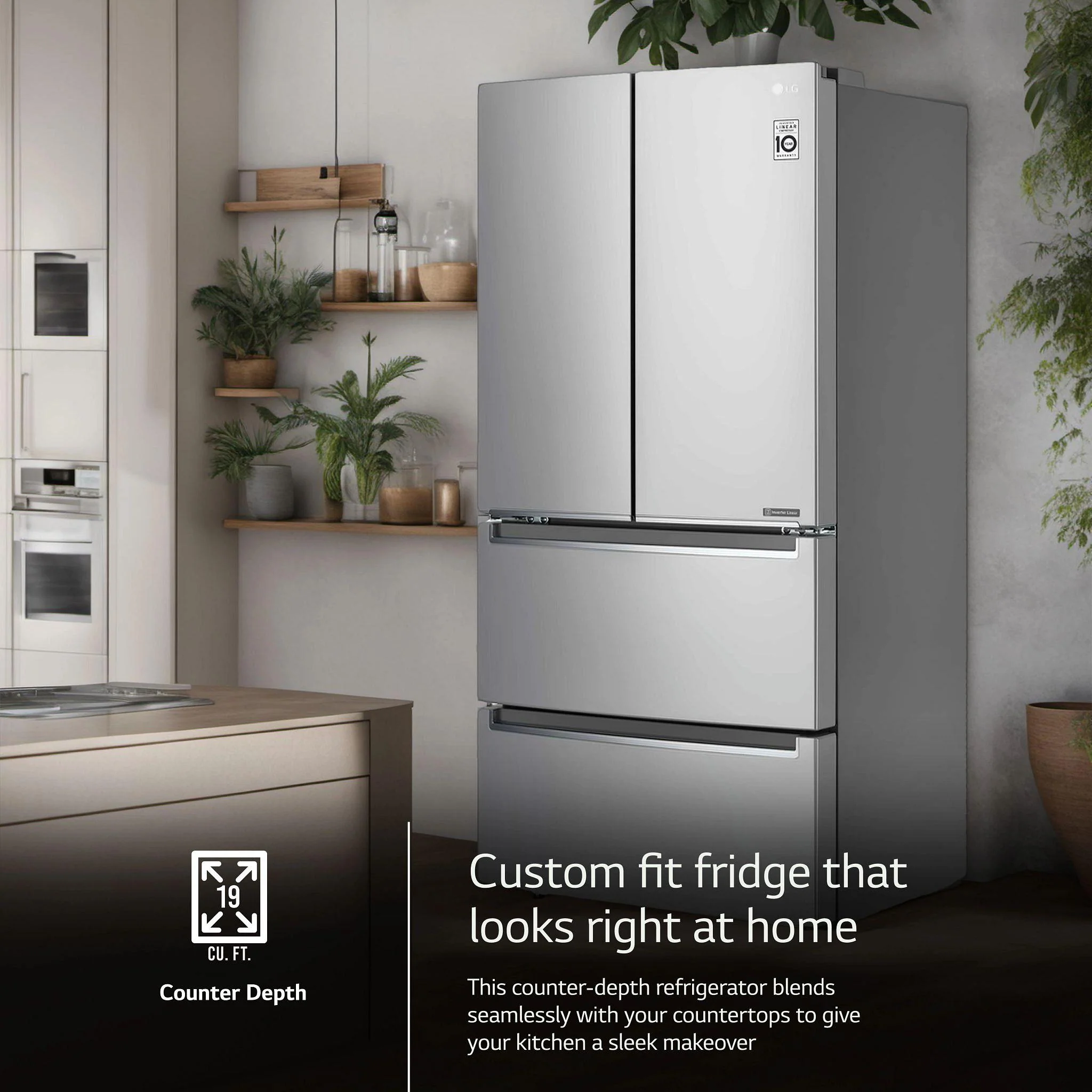 Lg 19 cu. ft. Counter-Depth French Door Refrigerator with Door Cooling+ - Image 13
