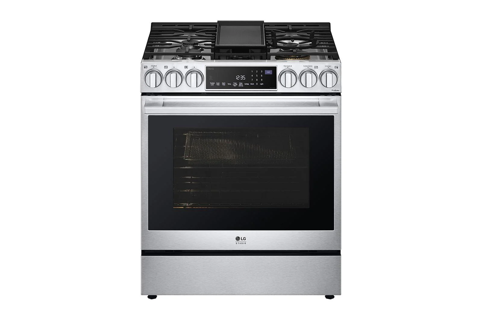 LSDS6338F LG STUDIO 6.3 cu. ft. Smart Wi-Fi Dual Fuel Slide-in Range with ProBake Convection® and EasyClean® - Image 3