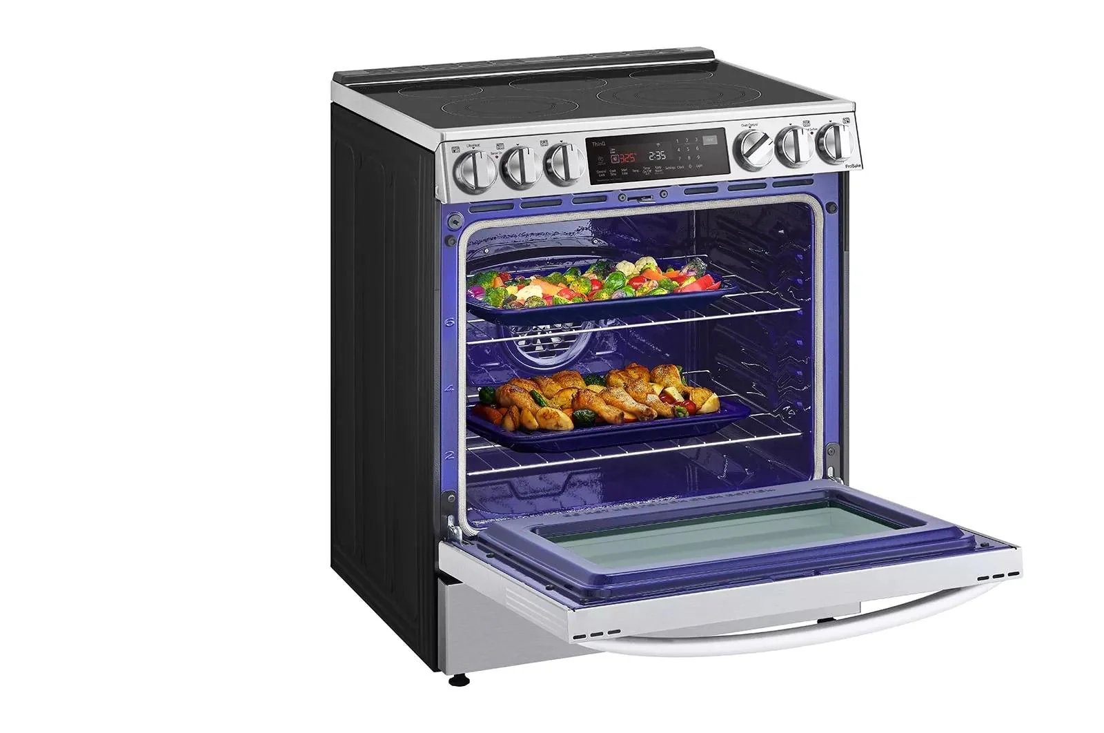 Lg LSEL6335FE 6.3 cu. ft. Smart Wi-Fi Enabled ProBake Convection® InstaView® Electric Slide-In Range with Air Fry - Image 8