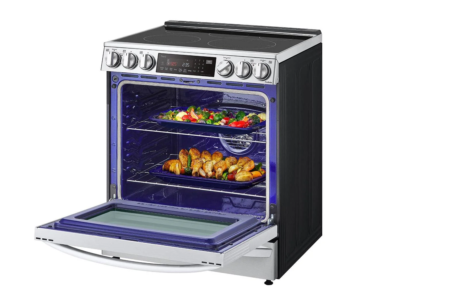 Lg LSEL6337F 6.3 cu. ft. Smart Wi-Fi Enabled ProBake Convection® InstaView™ Electric Slide-in Range with Air Fry - Image 9