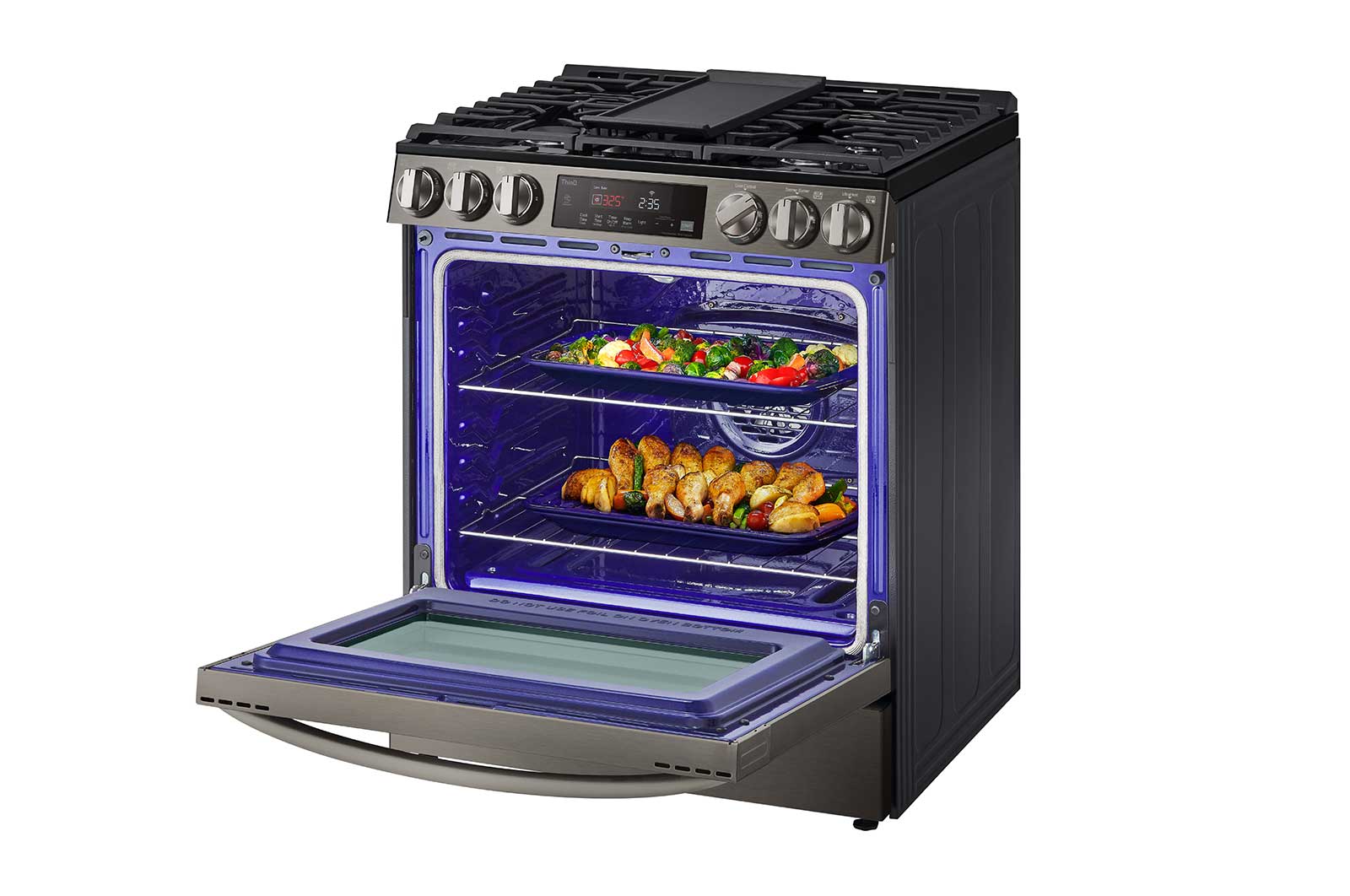 Lg LSGL5833D 5.8 cu ft. Smart Wi-Fi Enabled Fan Convection Gas Slide-in Range with Air Fry & EasyClean® - Image 9