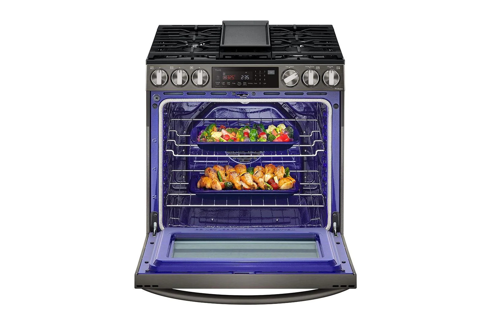 Lg LSGL6335D 6.3 cu. ft. Smart Wi-Fi Enabled ProBake Convection® InstaView® Gas Slide-In Range with Air Fry - Image 7